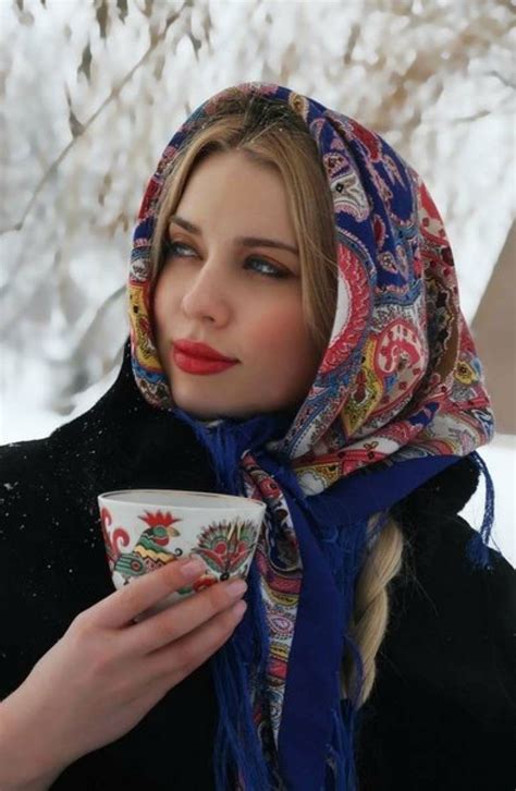 beautiful people russian beauty russian fashion russian style head scarf tying russian