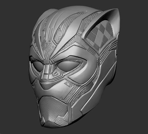 Black panther helmet 3D print model | CGTrader