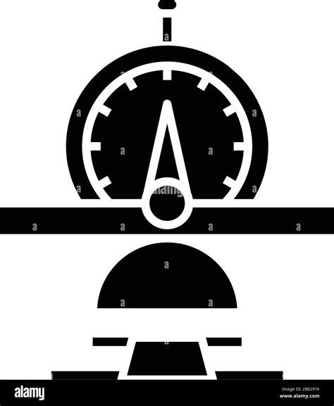 Time Balance Black Icon Concept Illustration Vector Flat Symbol