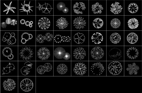 Ornamental Trees Dwg Free Cad Blocks Download