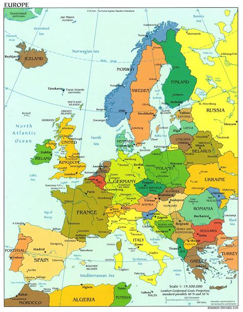 Kart Over Europa Land Kart Over Norge By Regional Provinsen