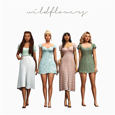 Wildflowers Cc Pack Updated Aretha On Patreon In 2021 Sims 4 Mods