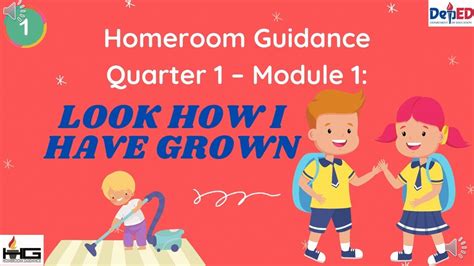 Homeroom Guidance Self Learning Module Grade 1 Youtube