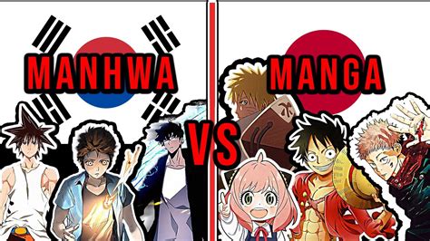 Korean Manhwa Vs Japanese Manga Whats The Difference Youtube