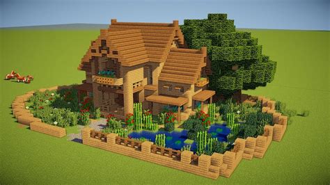 Cool Minecraft Survival House Tutorial - How To Build A Really Cool House In Minecraft