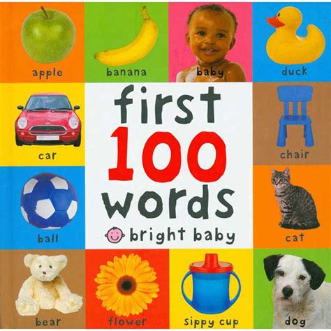 Macmillan Publishing Bright Baby First 100 Words Big Board Book Pr