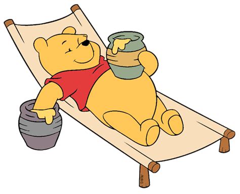 Winnie The Pooh Relaxing Clip Art Library