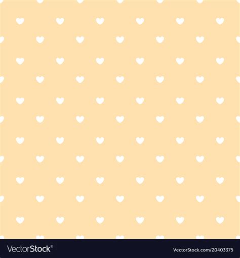 White Hearts On Peach Colour Background Royalty Free Vector