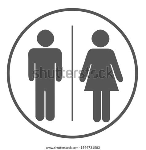 Toilets Icon Unisex Vector Man Woman Stock Vector Royalty Free