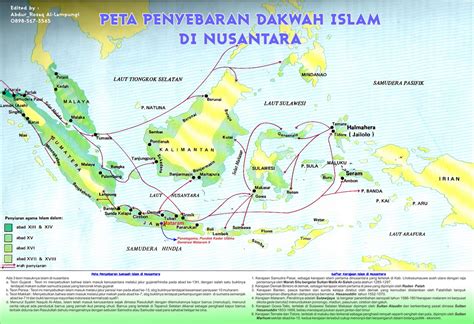 Peta Jalur Penyebaran Agama Islam Di Indonesia Siplah Peta Penyebaran