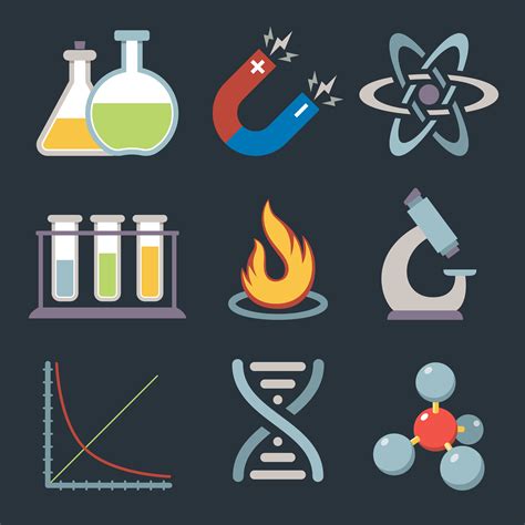 Physics Science Icons 452876 Vector Art At Vecteezy