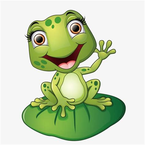 Frog Clipart Hd Png The Frog On The Leaf Frog Clipart Green Frog