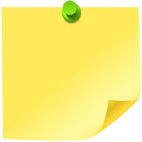 Download Yellow Sticky Note Png Clip Art Yellow Note