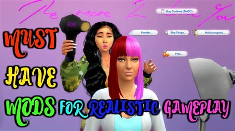 My Must Have Mods For Realistic Gameplay The Sims 4 Youtube