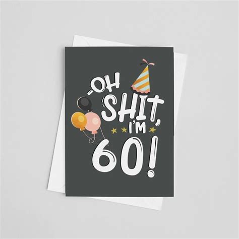 60th Birthday Card Funny 60th Birthday Card 60th Birthday Etsy In