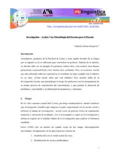 Investigación Acción Una Metodol ogía del investigaci 243 n acci