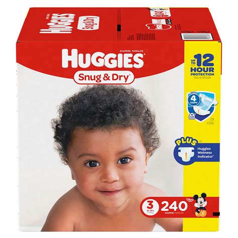 Huggies Snug And Dry Diapers Size 3 For 16 28 Lbs One Month