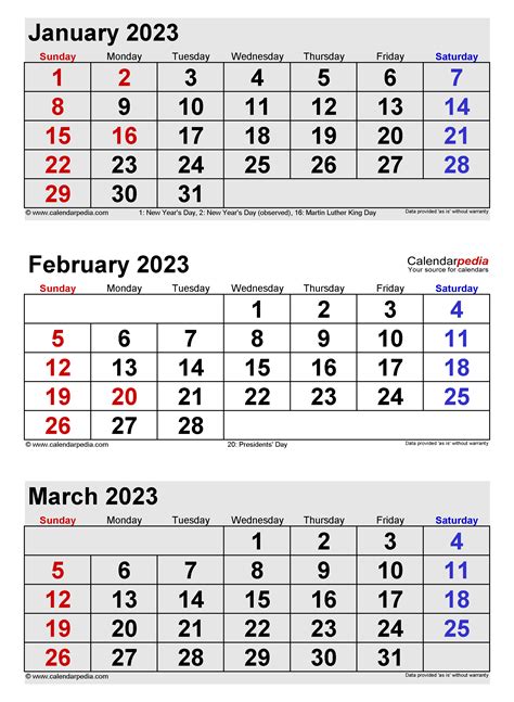 February 2023 Calendar Templates For Word Excel And Pdf Calendar