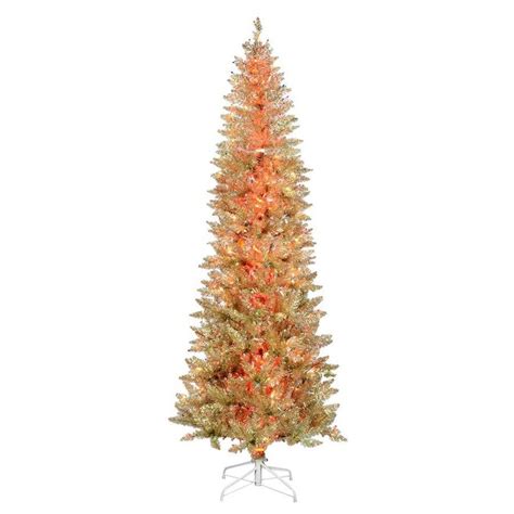 Vickerman 9 Ft Pre Lit Traditional Slim Champagne Artificial Christmas