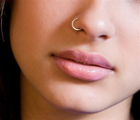 Silver Nose Ring Hoop Silver Nose Hoop Nose Jewelry Etsy