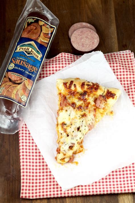 This recipe for smoked venison summer sausage is just what you need to spice up that charcuterie platter. SMOKED SUMMER SAUSAGE PIZZA | Petit Jean Meats