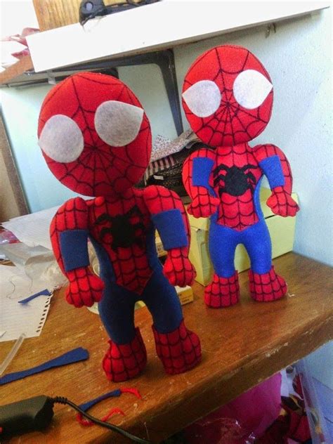 eu amo artesanato boneco homem aranha com molde