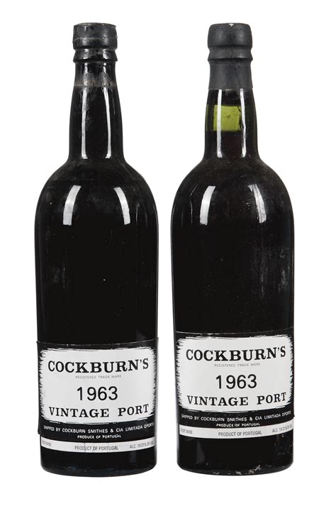 Cockburns Vintage 1963 2 Bottles Per Lot Christies