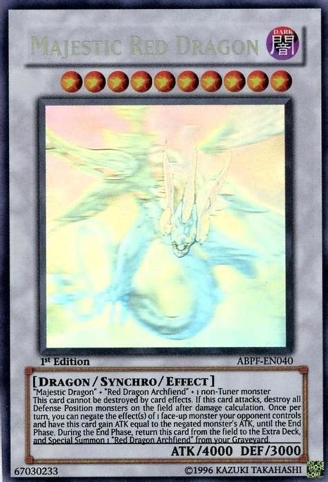 Majestic Red Dragon Ghost Rare 1st Edition Abpf En040 Prices Yugioh
