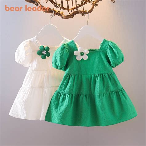 Bear Leader 6 24 Months Kids Flower Dresses For Girls Summer Clothes