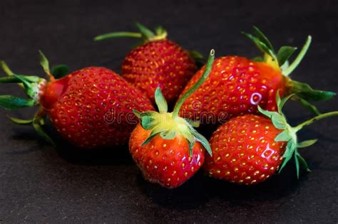 Circle Of Strawberries Stock Photo Image Of Fruit Green 9819220