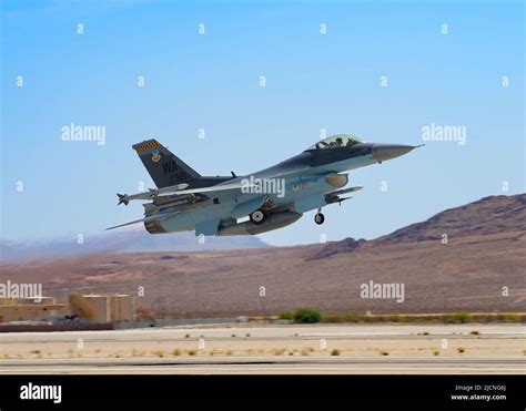 An F 16 Fighting Falcon Assigned To The 64th Aggressor Squadron Takes