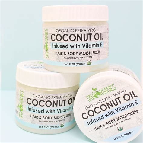 Then use your fingertips and the. Meet our Coconut Oil with Vitamin E | Blog | Sky Organics ...