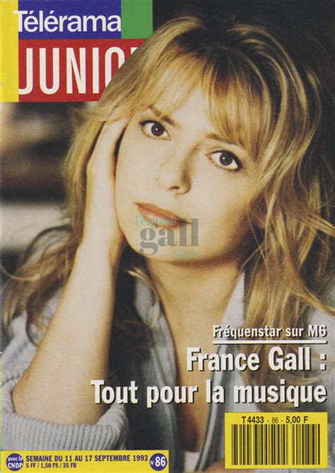 Presse France Gall Tout Pour La Musique 1993