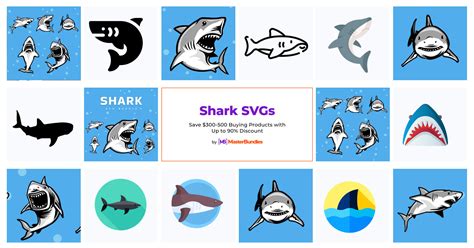 Shark Svg Bundles For Masterbundles