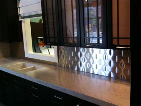 Hand Made Stainless Steel Kitchen Backsplash By Cascade Metal Design