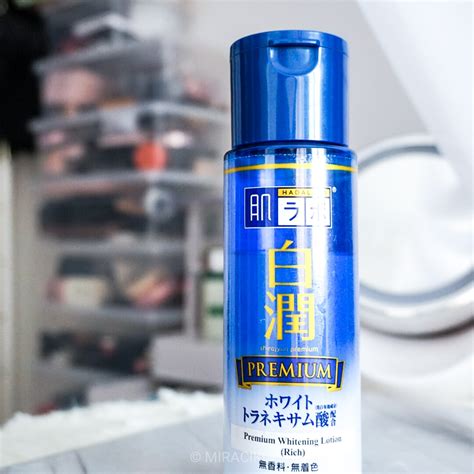Rohto hadalabo gokujyun premium hyaluronic rich moisture lotion 170ml refill. REVIEW: HADA LABO PREMIUM WHITENING LOTION | Scribbledydum ...