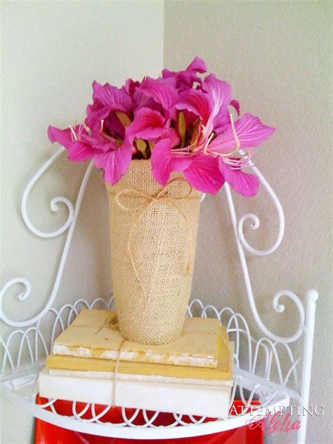 Flowers are among the most coveted valentine's day gifts by both men and women. Burlap-covered Dollar Tree vase - cheap and easy | Crafts ...
