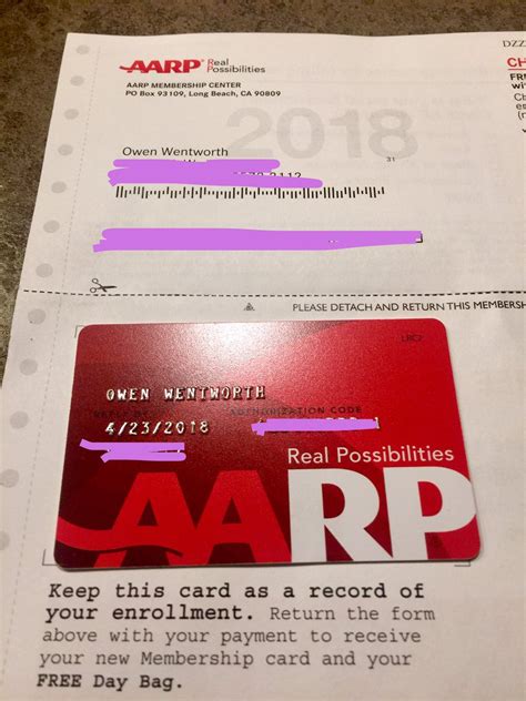 Aarp Card Template