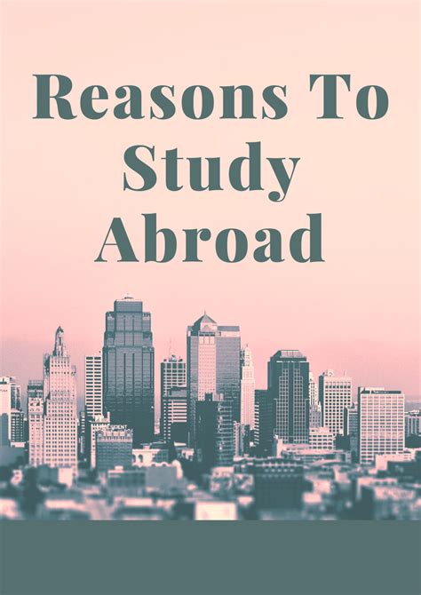 Reasons To Study Abroad Study Abroad Overseas Education Consultant