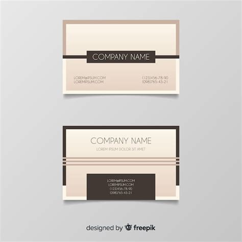 Elegant Business Card Template Free Vector