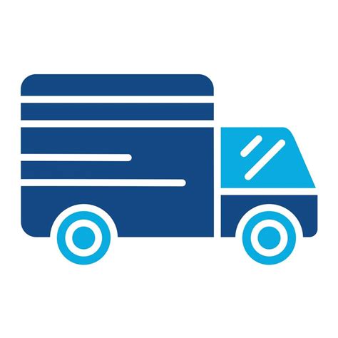 Truck Glyph Two Color Icon Vector Art At Vecteezy