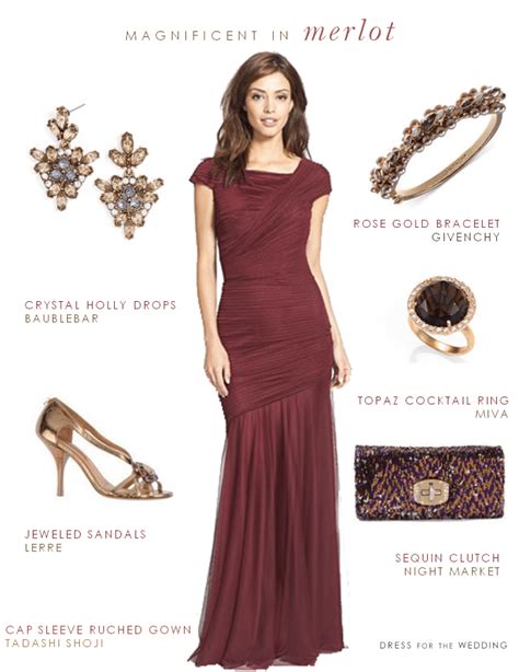 Red pumps trump all other shoes in making you look the queen of the party. Merlot Evening Gown