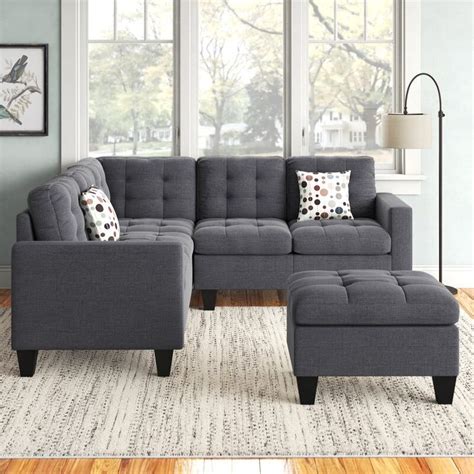 Small Sectional Red Sectional Andover Mills Pawnee 84 Wide Left