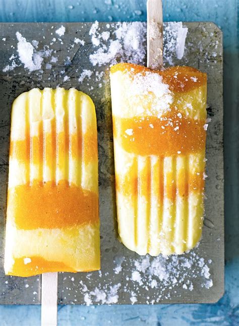 Peaches And Cream Ice Lollies Tesco Real Food Recipe Ice Lolly