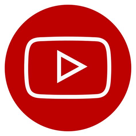 Circle Outline Youtube Icon Free Download On Iconfinder