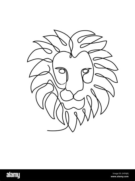 Lions Head Drawing Simple