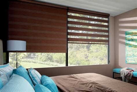 Poly material used in the manufacturing of plantation shutters. Designer Banded Shades by Hunter Douglas | Shades on Wheels