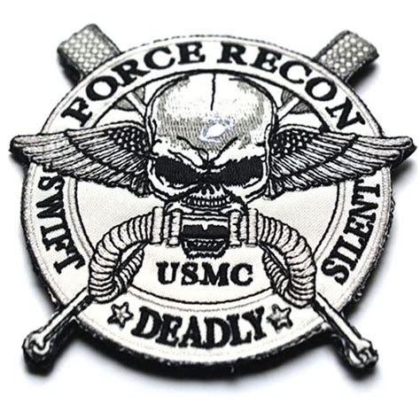 Force Recon Embroidered Airsoft Patch Collectables Collectable Badges