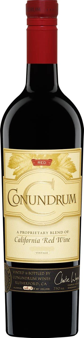 Conundrum Red 2012 Expert Wine Ratings And Wine Reviews By Winealign