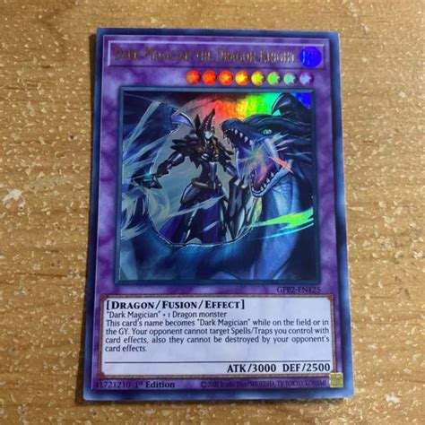 YUGIOH DARK Magician The Dragon Knight GFP2 EN125 ULTRA RARE NEAR